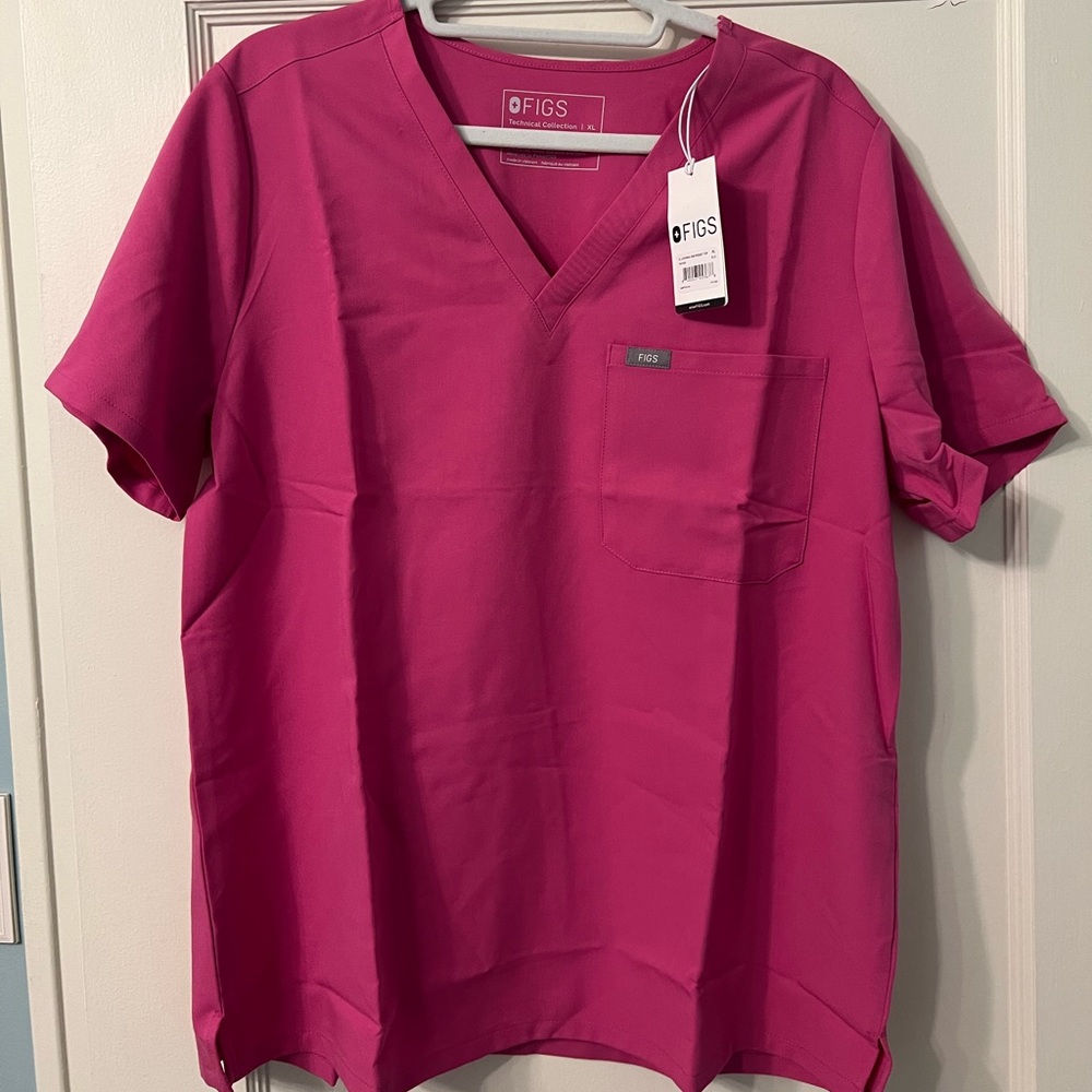 Catarina figs scrub top - electric orchid